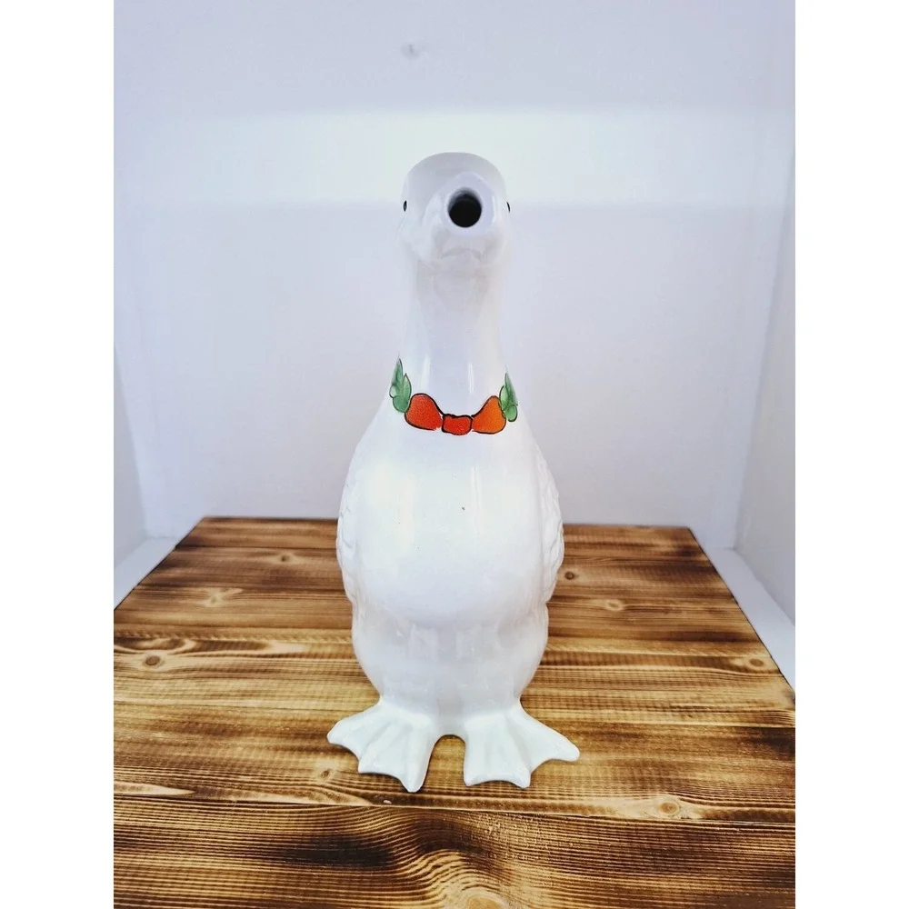 Vintage MANCER‎ TALL  DUCK WATER PITCHER Made in Italy 10
